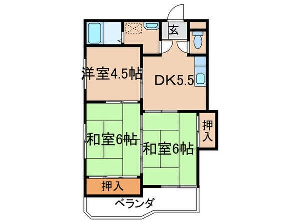 アベニュー筒井の物件間取画像